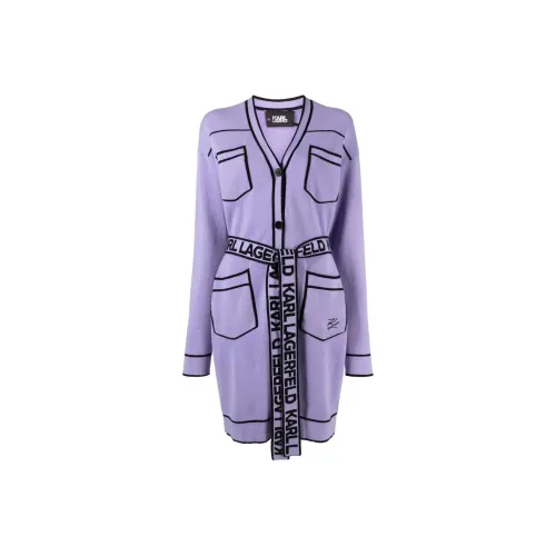 Karl Lagerfeld Пальто Женское Фиолетовое