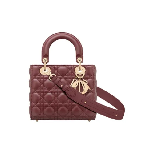 DIOR Lady Dior My ABCDior Lambskin Сумка Lady Dior Сумка через плечо Маленькая Женская Георгин Красный