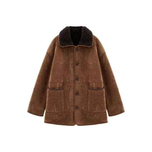 INSUN Куртки Пальто Женские Верблюжий