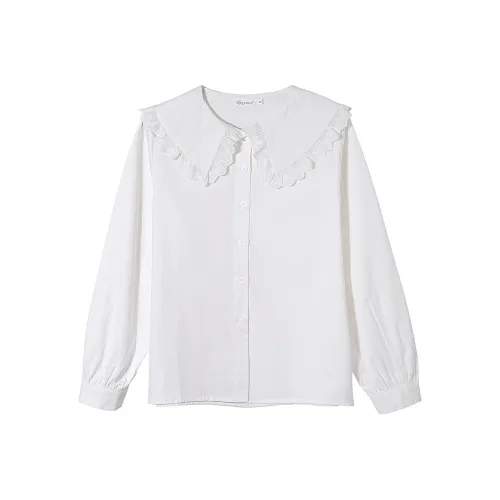 MISTVB Белые Женские Рубашки