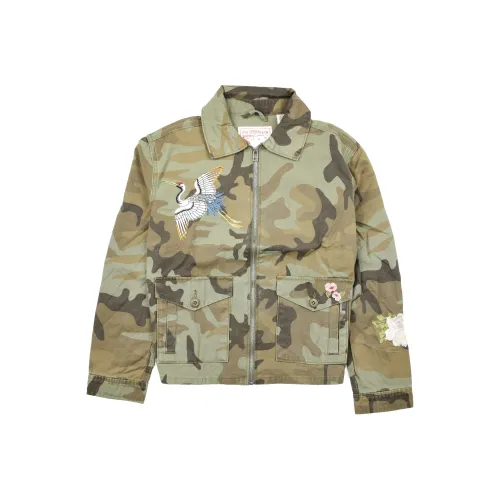 Levis Зеленый камуфляж Женский куртка