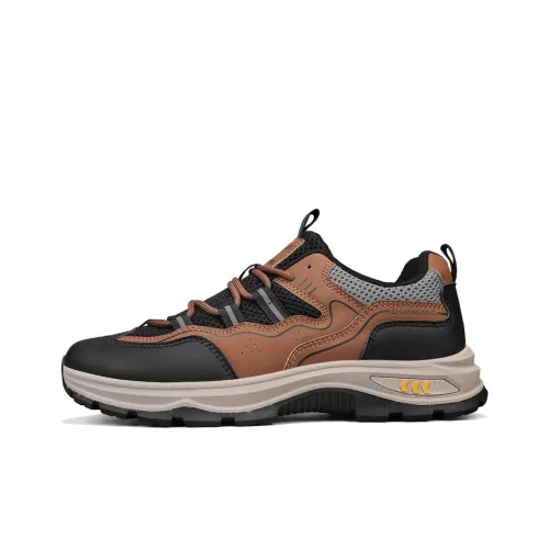 Binary Амортизация Устойчивость к истиранию Дышащий Низ Резистентный Низкий Топ Альпинистская Обувь Мужская Черный Хаки