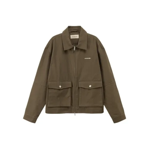 NO ONE ELSE Куртки Пальто Унисекс Горчично-зеленый