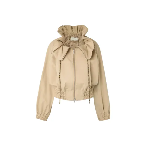DRIES VAN NOTEN Бежевые Женские Куртки