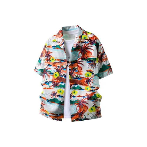 BEAR UNION Красный Унисекс Рубашки