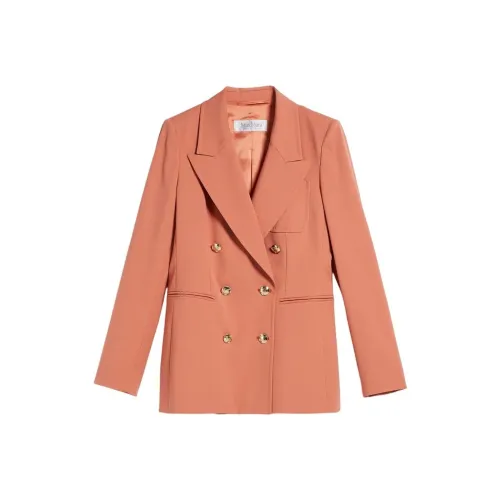 MaxMara FW23 Бизнес-костюм женский светло-розовый