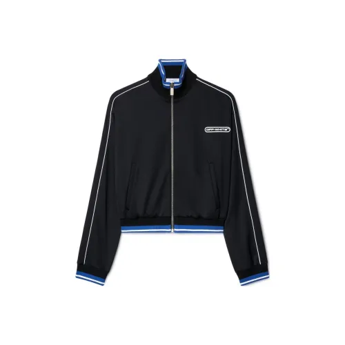 Off Белый Куртки и Пальто Стандартный крой Женский Темно-синий