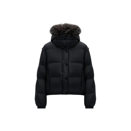 Yves Salomon Пуховик Женский Черный