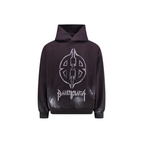 Balenciaga Свитшот Стандартный крой Унисекс Черный