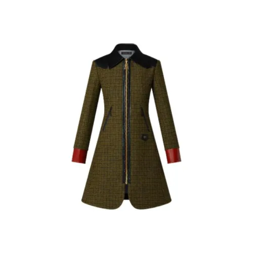 LOUIS VUITTON Пальто Женское Зеленое