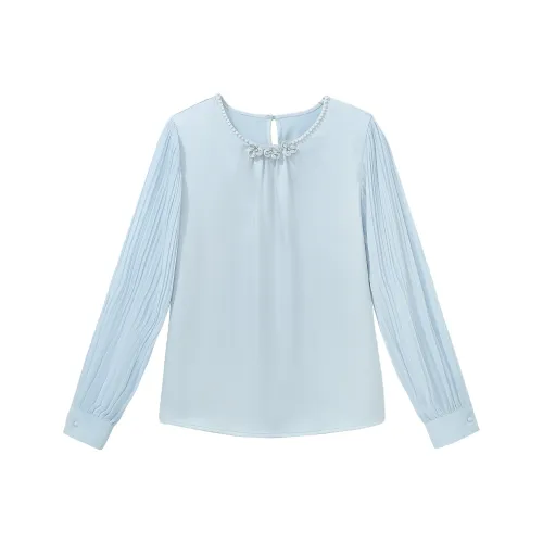 MISTVB Синие Женские Рубашки