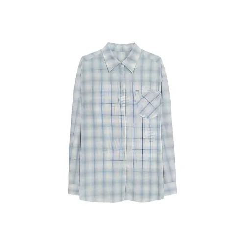 XIAOJUCHUANLI Рубашка Женская Синяя