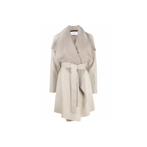 HARRIS WHARF LONDON Серое Женское Пальто