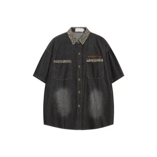 UNDERTIDES Черная унисекс рубашка