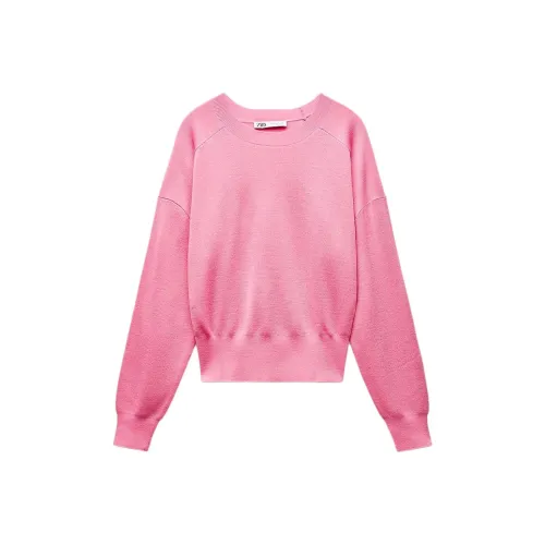 ZARA Розовый Женский Трикотаж