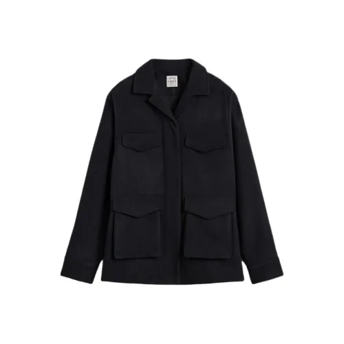 TOTEME FW24 Куртки и Пальто Женские Полночный Синий