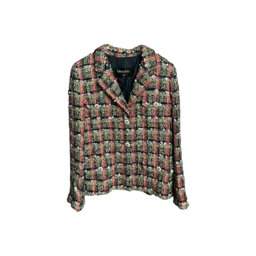 CHANEL 20C Station Коллекция Куртки и Пальто Женские Оранжевый Зеленый