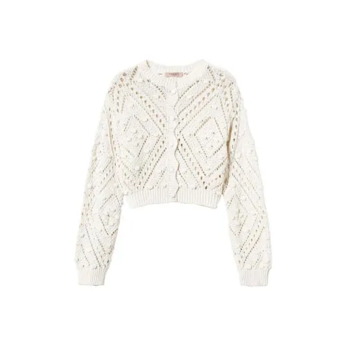 TWINSET Milano SS25 Трикотаж Женский Белый