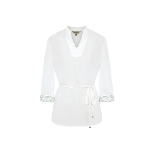 BBLLUUEE Рубашка Женская Полумесяц Белый