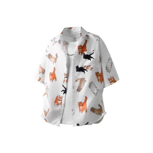 BEAR UNION Белая унисекс рубашка