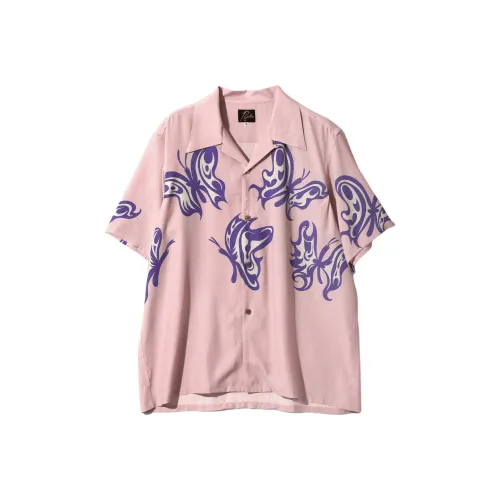 Needles KAE TANAKA Коллаборация SS25 Рубашка Унисекс Розовый