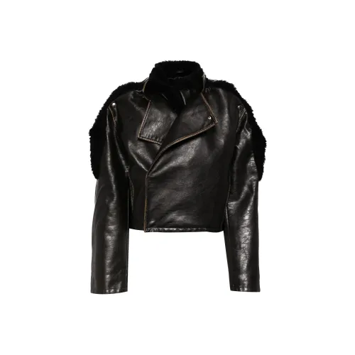 YProject FW24 Куртки и Пальто Женские Темно-Коричневый