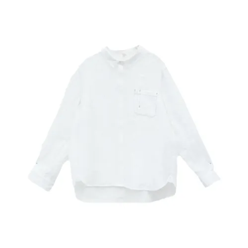 KERANPUJIAN Рубашка Женская Луна Облако Белый