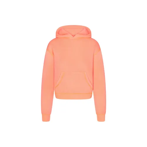 SKIMS Модал French Terry CLASSIC Hoodie Толстовка Женская Неоново-оранжевый Неоново-оранжевый
