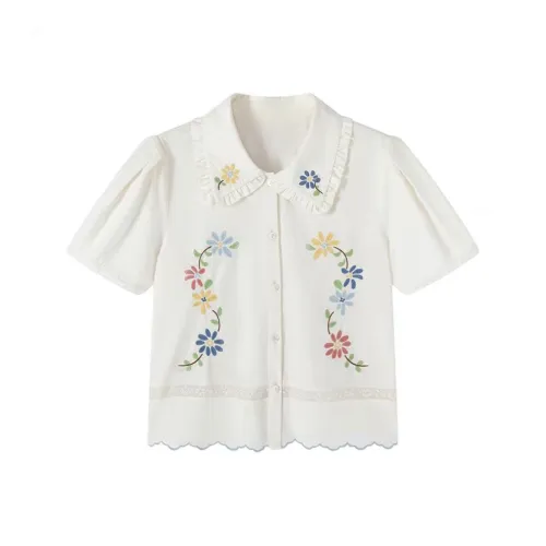 PLAY BUSH Рубашка Женская Абрикос