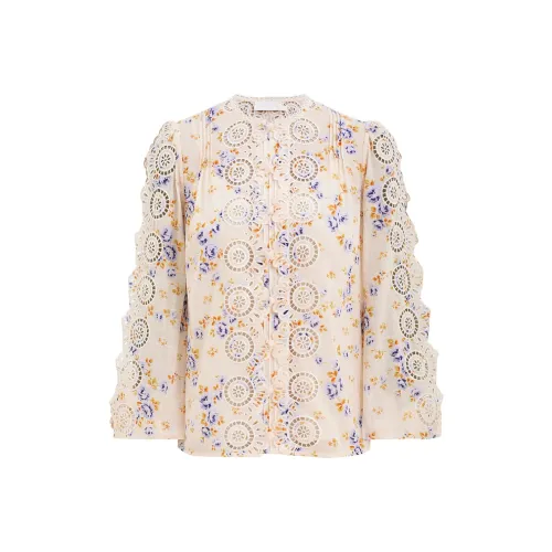 Zimmermann SS25 Рубашка Женская Кремовая