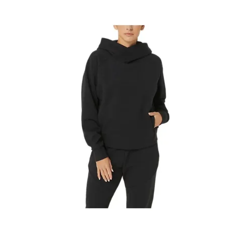Asics Женские MOBILITY KNIT Пуловер Толстовка HOODIE Женские Черный