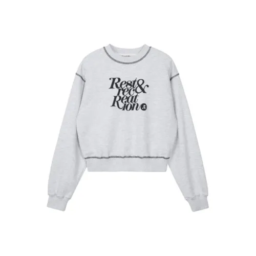 Rest Recreation SS24 Свитшот Женский Светло-Серый