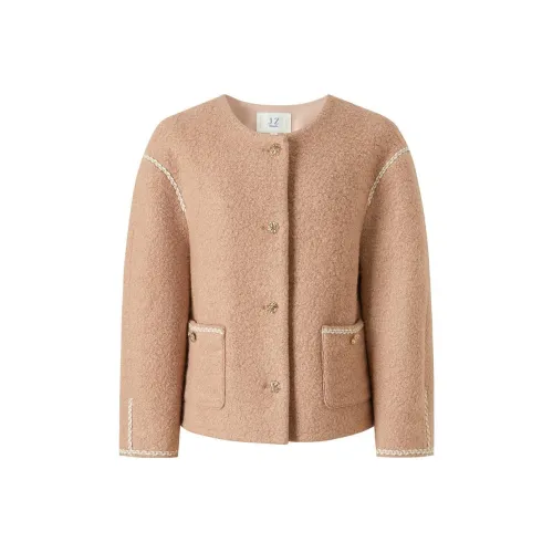 JZ. ANNAKRO Pink Women's Coat JZ. ANNAKRO Розовый Женский Пальто