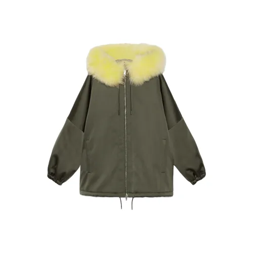 GUCCI Темно-зеленая Женская Куртка