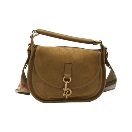 Burberry Телячья кожа Одно плечо Сумка Маленькая Женская Верблюжий Коричневый