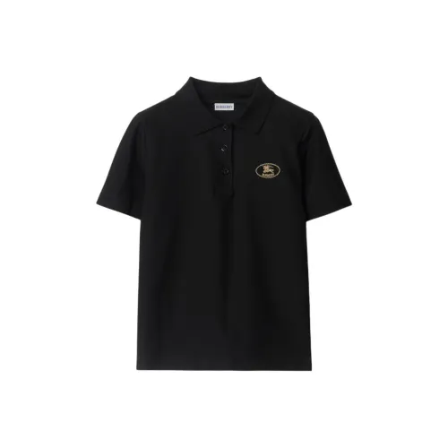 Burberry SS25 Поло Женское Черное