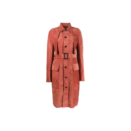 RICK OWENS Апельсиновое Женское Пальто