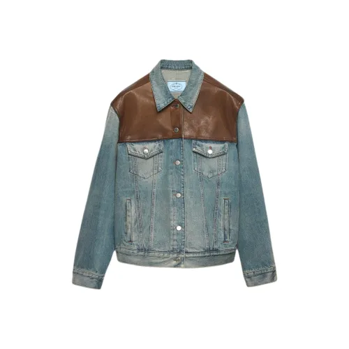 PRADA FW25 Куртки и Пальто Женские Морской Синий