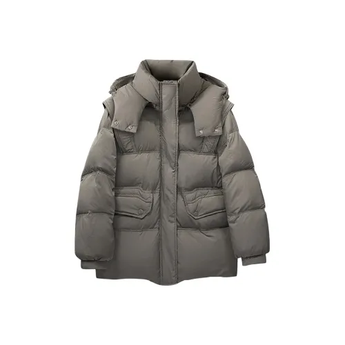 Cypress House Пуховик Женский Серый Зеленый