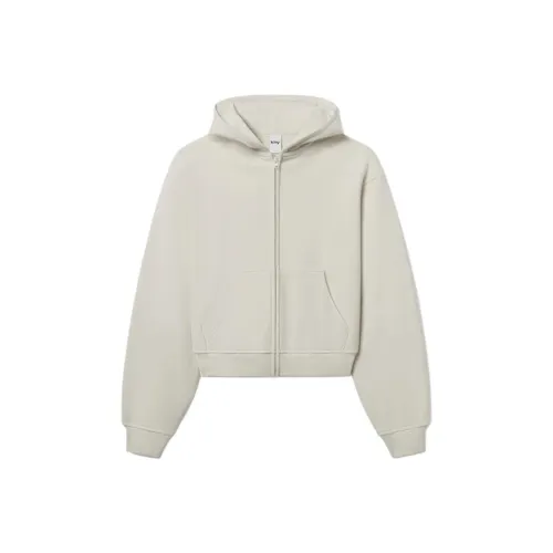 Khy SS24 DROP 003 Fleece Zip Hoodie с OVERSIZED Hoodie Women's ECRU Beige