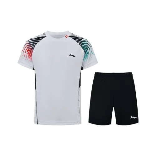 LINING Badminton Series Повседневная Спортивная Одежда Унисекс Белый Черный