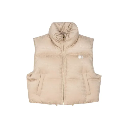 MIU MIU Куртки и Пальто Женские Бежевые