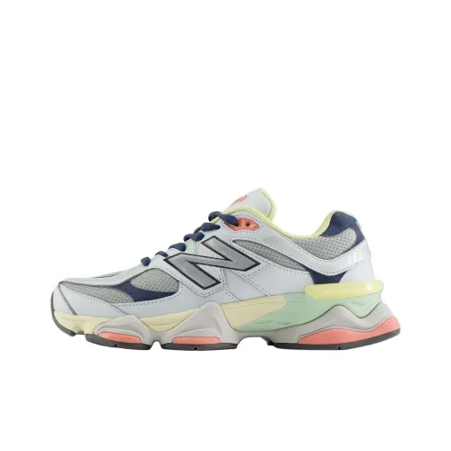 New Balance NB 9060 Low Топ Повседневные Беговые Кроссовки Унисекс Белый Синий