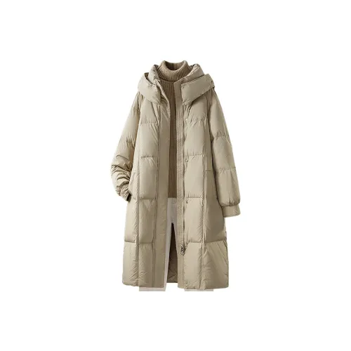 Cypress House Пуховик Женские Хаки