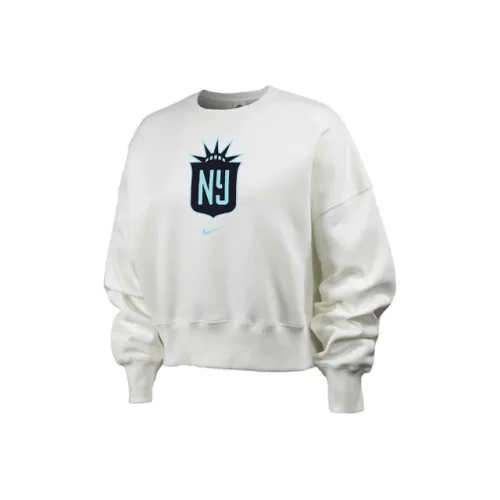 nike NJ NY Gotham FC Феникс Флис Толстовка Женская Белая