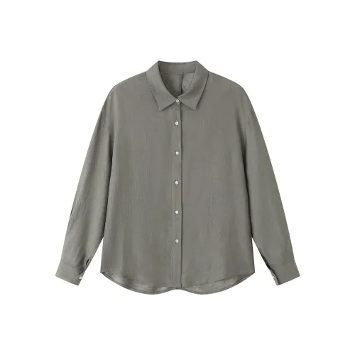 THE SEA LIFE Рубашка Женская Сияющий Зеленый