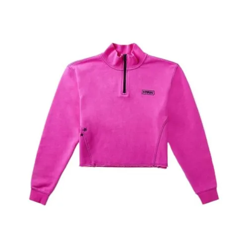 Vans Pulloverr Нить IT Mock Свитшот Женский Розовый Красный