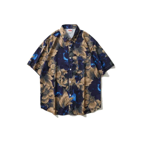 BEAR UNION Синие Унисекс Рубашки