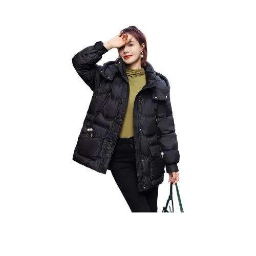 MOHANYIMEI Пуховик Женский Черный