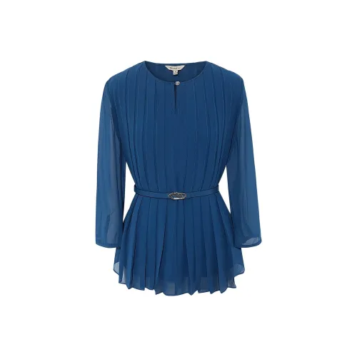 BBLLUUEE Рубашка Женская Reflective Морской Синий